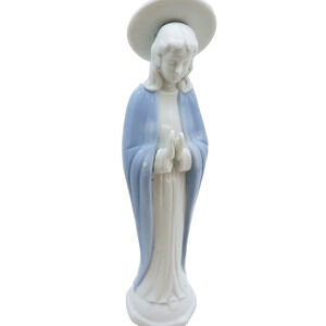 Lefton Praying Madonna Figurine READ Hand Painted Taiwan #01269